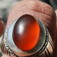 انگشتر عقیق فوق کهنه ناب ۱۰۰ درصد یمنی تضمینی