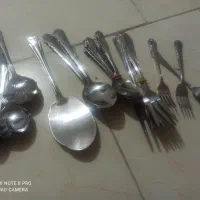 قاشق و چنگال غذا خوری میوه خوری|ظروف سرو و پذیرایی|فولادشهر, C1|دیوار