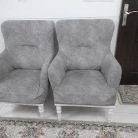 راحتی رنگ طوسی ۸نفره ومیزوسط