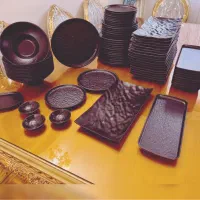 ظروف ملامین مشکی( مناسب کافه رستوران )