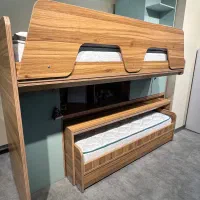 تخت دو طبقه کمجا فول با دوتا تشک