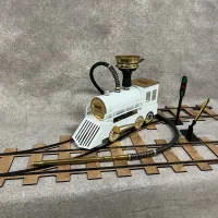 قلیان قلیون مدرن تمام فلزی کامدهی ۲برابر ال ای دی