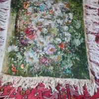 تابلو فرش سبد گل