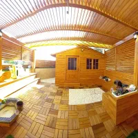 مجری و طراح کلبه سویسی،سونا،روف گاردن و کابینت