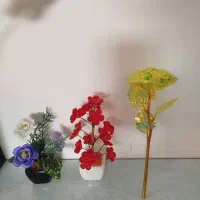 گلدان گل تزیینی مصنوعی کادویی