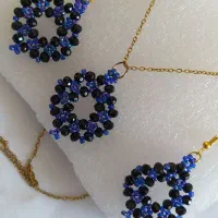 گوشواره و گردنبند رینگی