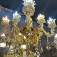 لوستر مهرسام کد ۱۰۲ آنتیک|لوستر و چراغ آویز|اصفهان, بوستان ناژوان|دیوار