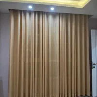 پرده حریر کرم نو