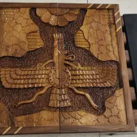 تخته نرد تمام منبت چوب گردو کار دست در انواع طرح