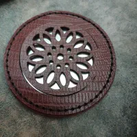اینه سنتی کار چرم  طبعی چارم بگ با چرم طبعی