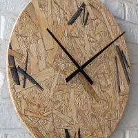 ساعت دیواری مینیمال چوبی