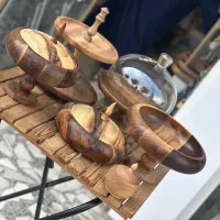 جهاز سرویس چوبی سرویس اشپزخانه قابلمه بشقاب|ظروف سرو و پذیرایی|بابل, |دیوار