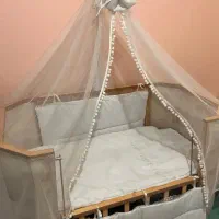 تخت کنار مادر گهواره ای و ثابت angelland  مدل الیت