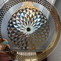 بشقاب طلایی کریستال عتیقه قدمت بالای 100سال|کلکسیون اشیاء عتیقه|تهران, جنتآباد جنوبی|دیوار