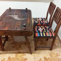 میز چهار نفره غذاخوری چوبی