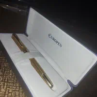 خودنویس یوروپن طلایی رنگ آکبند