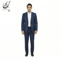 کت شلوار پارچه فاستونی یقه انگلیسی دودکمه دوچاک