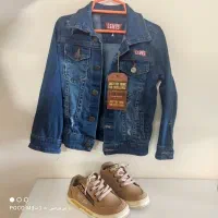 کت جین پسرانه و کفش مناسب 4 تا 6 سال نو