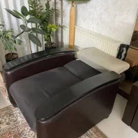 دو عدد مبل راحتی چوب سنگ