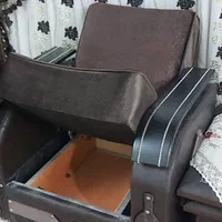 مبل ۶نفره تخت خواب شو همراه میز وسط و ۴ میزعسلی|مبلمان خانگی و میز عسلی|گرگان, |دیوار