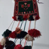 کیف کشکولی دست بافت قدمتی|گلیم، جاجیم، گبه|کرمانشاه, |دیوار