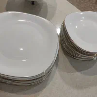 ۳دست پیش دستی و ۲دست پلو خوری ارکوپال لب طلا|ظروف سرو و پذیرایی|شهریار, دهشاد بالا|دیوار