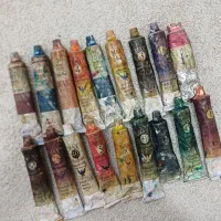 رنگ‌ روغن ، قلمو و ۳ پایه نقاشی