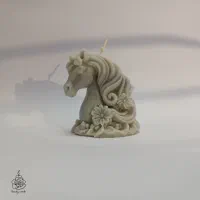 شمع اسب تک شاخ(نماد سال ۱۴۰۵)|صنایع دستی و سایر لوازم تزئینی|قم, آزادگان|دیوار