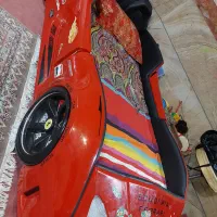 تخت ماشینی با تشک بسیار تمیز و تشک خارجی