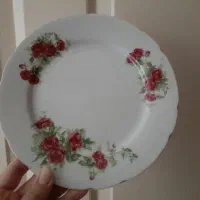 بشقاب گل سرخی اصل ژاپن|ظروف سرو و پذیرایی|تهران, خاوران|دیوار