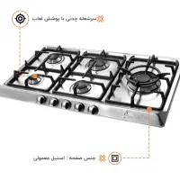 اجاق گاز رومیزی صفحه ای مستر شف طرحZ8877