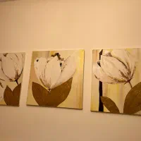 قاب نقاشی کار دست ورق طلا