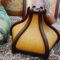لوستر چوبی حصیری