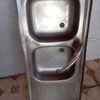 سینک ظرفشویی‌ با.شیرآلات‌نو