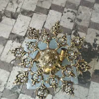 لوستر سقفی آویز برنجی برنزی|لوستر و چراغ آویز|قم, طلاب غیر ایرانی|دیوار