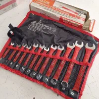 ست آچار ۱۲عددی روکشدار یکسر رینگی یکسر تخت