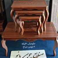 جلومبلی کشودار مدل شایان و جلو مبلی عسلی مدل اشکان