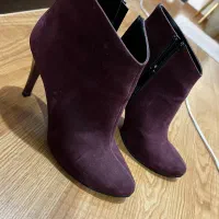 نیم بوت پاشنه دار زرشکی|کیف، کفش، کمربند|تبریز, |دیوار