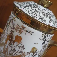 ماگ درب دار چینی آنتیک(دارای جعبه)