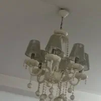 لوستر ۶ شاخه زیبا|لوستر و چراغ آویز|آمل, |دیوار