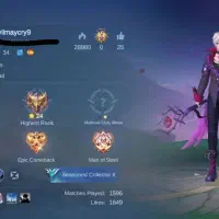 اکانت بازی موبایل لجند Mobile Legend