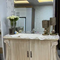 اینه میز چوب