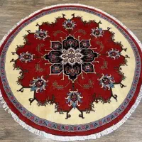 فرش گرد قطر ۲ اردبیل طرح هریس