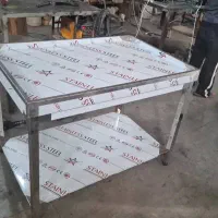 میز کار استیل صنعتی/میز مرغ و ماهی/میز ۱۹۰ سانتی