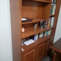 بوفه ( کتابخانه) و جاکفشی و میز تحریر و میز خیاطی|کتابخانه، شلف، قفسه‌های دیواری|شیراز, فرهنگ شهر|دیوار