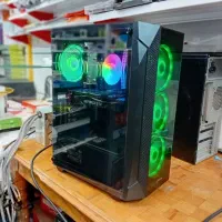 کیس گیمینگ نسل۱۲/RX580/رم۱۶ هارد ۲مدل/کیس شیشه ای