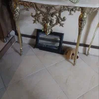 آینه شمعدون و کنسول برنزی|بوفه، ویترین، کنسول|مشهد, کلاهدوز|دیوار