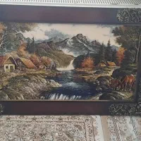 دوتابلو مخمل وفروش ماشینی