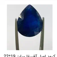 انگشتر یاقوت کبود آفریقای با رکاب دومهر دست ساز