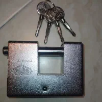 قفل کتابی پارس و گیرا فولادی برنجی کاملا نو